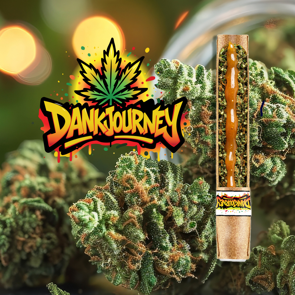 THCA flower and rosin used to create a hash hole pre roll